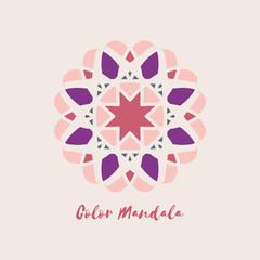 Vector Geometric Mandala Symbol