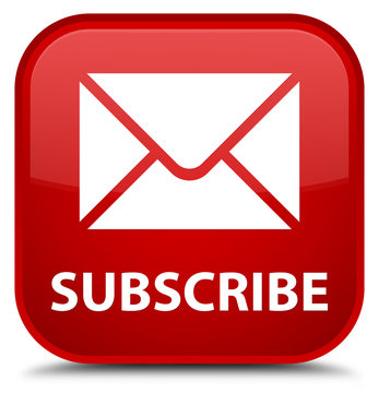 Subscribe (email icon) special red square button