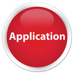 Application premium red round button