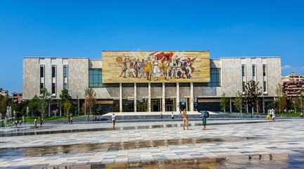 The National Historical Museum in Tirana. Albania  - obrazy, fototapety, plakaty