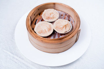 Hot steamed dumpling,chinese buns,pork bun