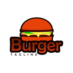 Burger logo with unique illustrations