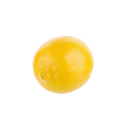 yellow lemon isolated on over white background