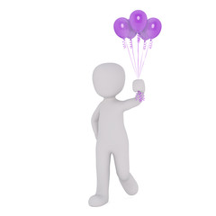 Fliegen mit Luftballon 