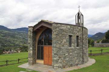 Fototapeta na wymiar chapelle à Félis en hommage aux victimes d'une inondation