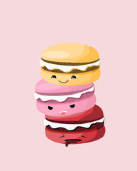 Macaroon Cookies Illustration