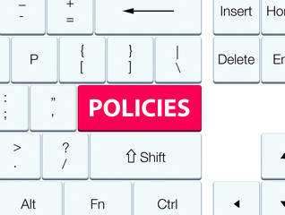 Policies pink keyboard button