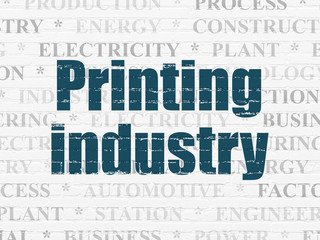 Industry concept: Printing Industry on wall background