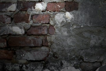 Darck brick wall