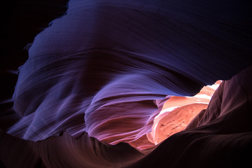 Antelope Canyon, Arizona, smooth rock texture © Tom
