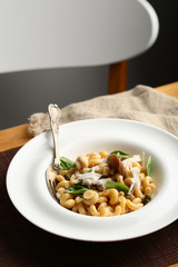 Pasta in plate
