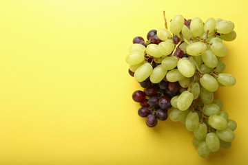 Food background with grapes