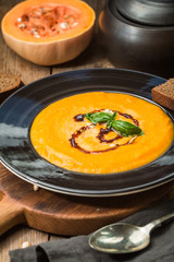 Pumpkin and carrot soup