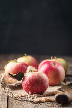 Fresh organic ripe apples