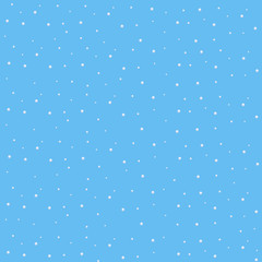 Light blue snowing background. Christmas cartoon vector background.