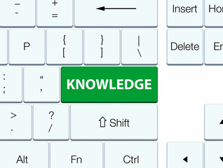 Knowledge green keyboard button