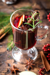 christmas hot mulled wine