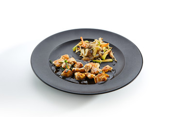 Delicacy dishes of chic restaurant