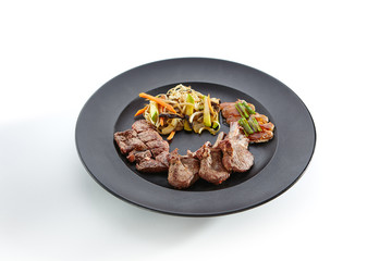 Delicacy dishes of chic restaurant