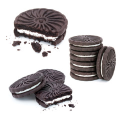 Cookies chocolate and vanilla