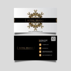 elegant business card with ornament