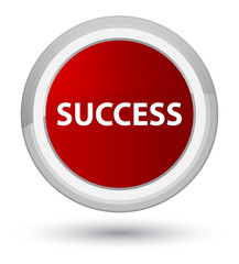 Success prime red round button