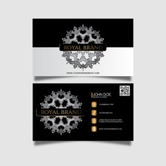 elegant business card with ornament