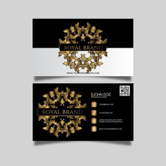 Fototapeta na wymiar elegant business card with ornament