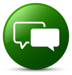 Testimonials icon green round button