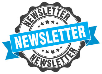 Obraz premium newsletter stamp. sign. seal
