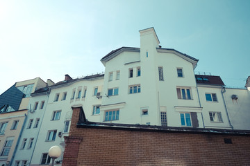 The white building