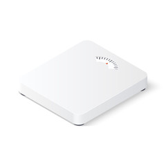 Floor scales. Isometric vector illustration