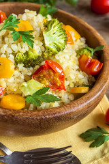 Bulgur with vegetables