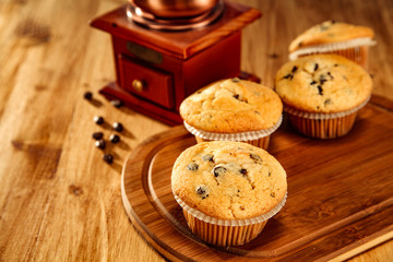 muffin on desk 