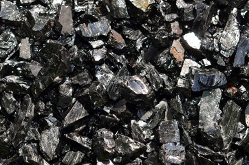 
Coal anthracite of the middle fraction, as a background.