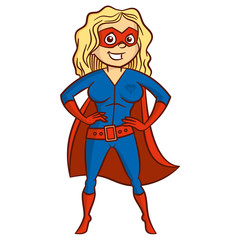 Super hero woman Cartoon character