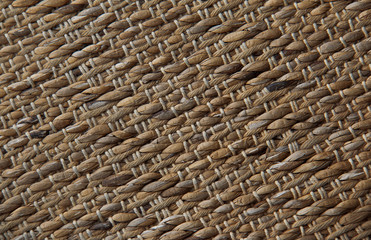 Background and texture of wicker by hemp rope.