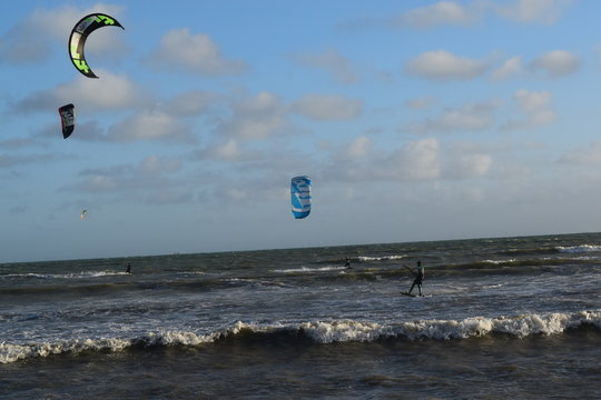 Kite surfers