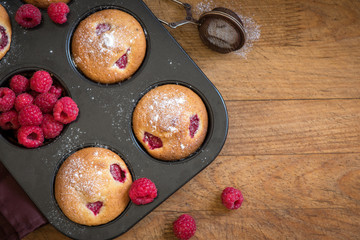 Obraz na płótnie Canvas Raspberry Muffins