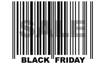 Black Friday sale barcode.