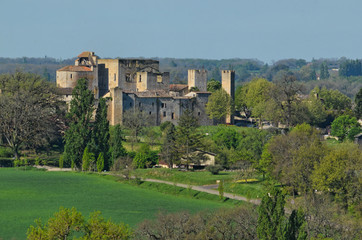 Larressingle, cité médiévale, vue générale, Gers France