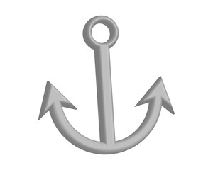 ancora 3d illustrazione vettoriale