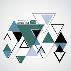  Abstract geometric vector background with triangles.
