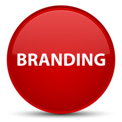 Branding special red round button