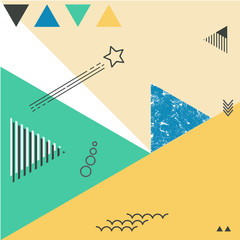  Abstract geometric vector background with triangles.