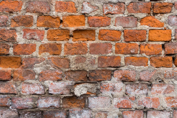 Background of old brick wall pattern texture.