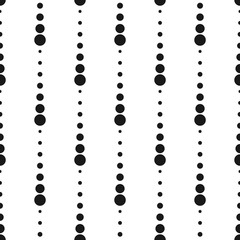 Geometric seamless pattern. Halftone dots background. Vector abstract background.