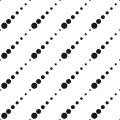 Geometric seamless pattern. Halftone dots background. Vector abstract background.