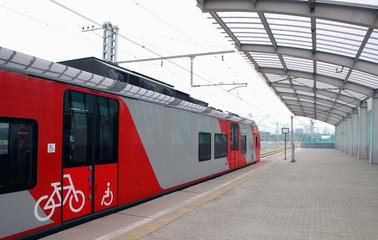  Departure of the "Swallow" train from the Moscow Central Ring.