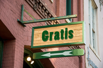 Obraz premium Schild 277 - Gratis